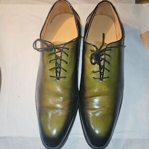 Men's Mason Forte Green Leather Dress Shoes